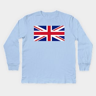 Union Pixel Jack Kids Long Sleeve T-Shirt